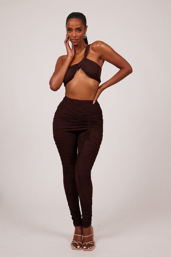 The Overskirt Set in Brown