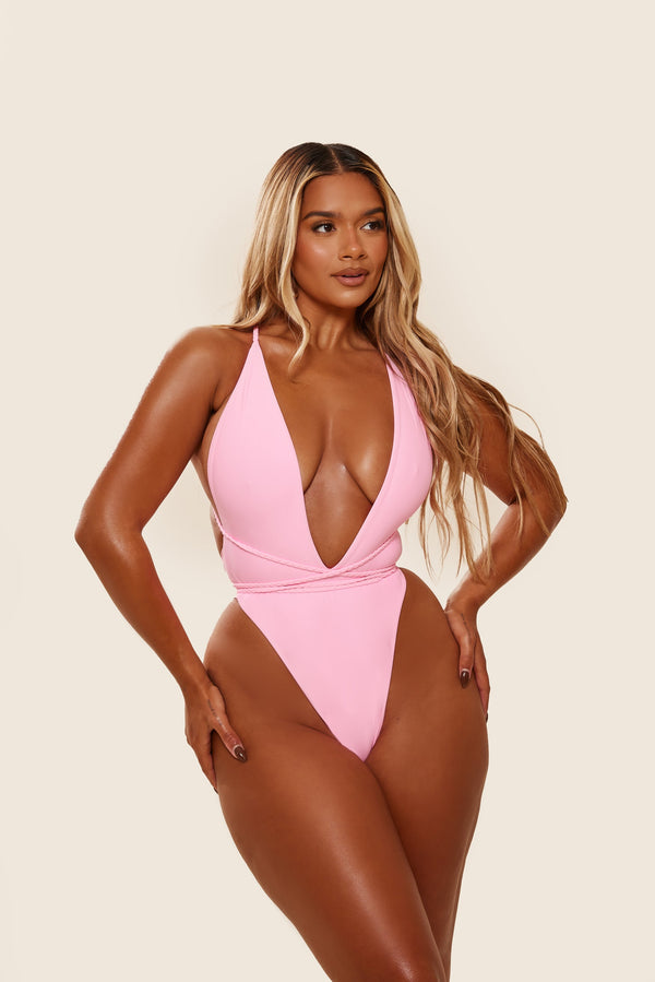 The Fishtail Swim in Baby Pink