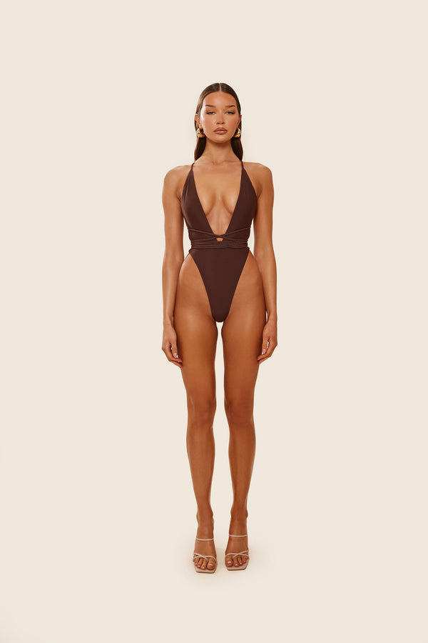 The Fishtail Swim - Brown