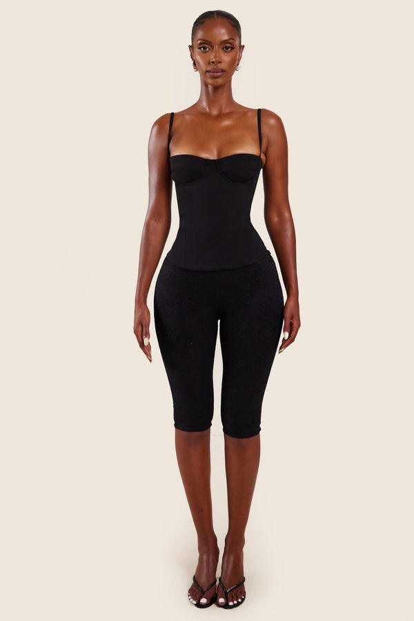 The Brielle Capri Bottoms in Black