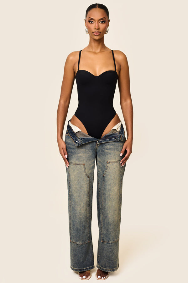 The Sculpt Bodysuit in Black