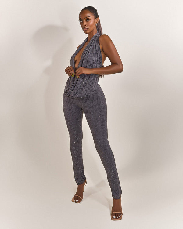 The Leia Trousers in Charcoal Hotfix