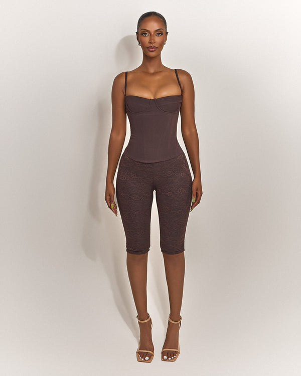 The Brielle Capri Bottoms in Brown