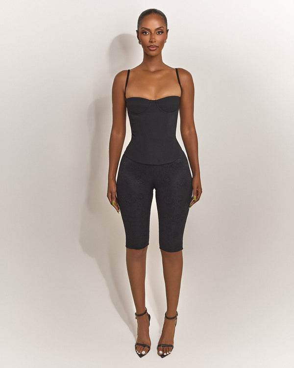 The Brielle Capri Bottoms in Black