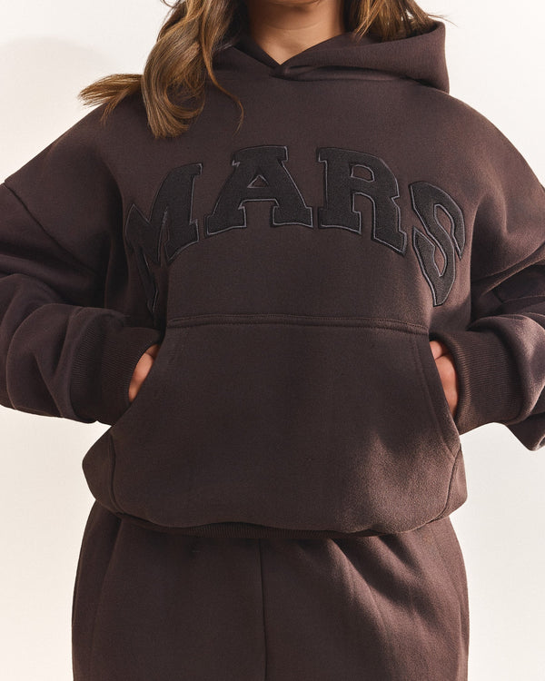 The Varsity Hoodie in Brown