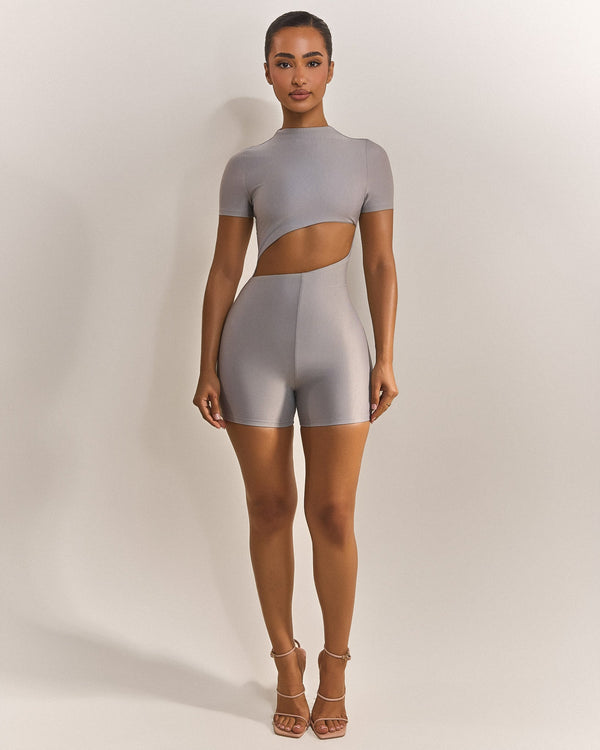 The Cut Out Playsuit in Grey