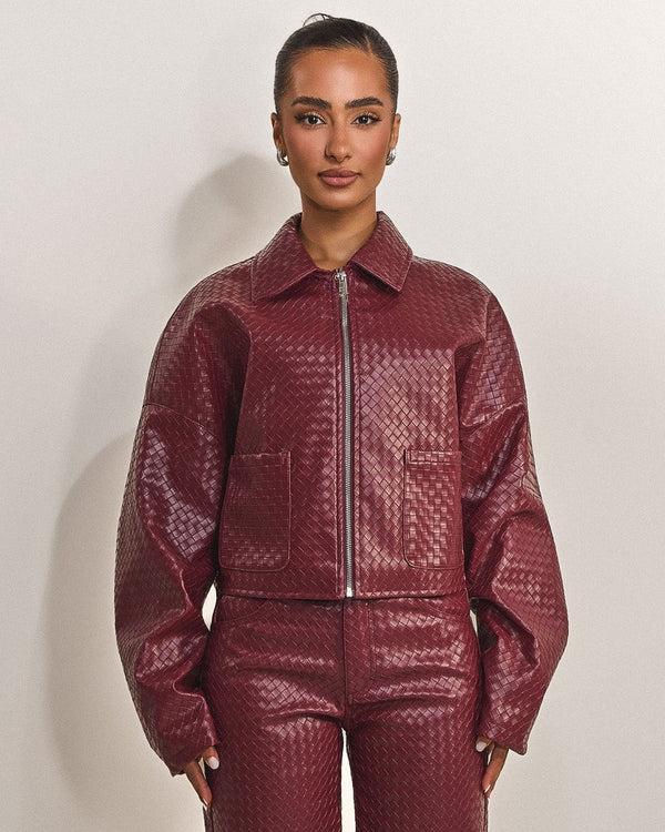 The Faye Jacket in Red