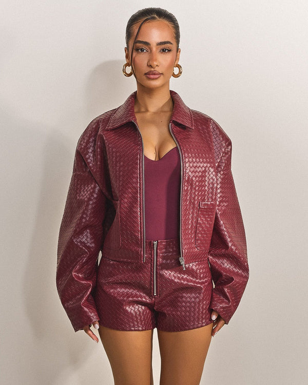 The Faye Shorts in Red