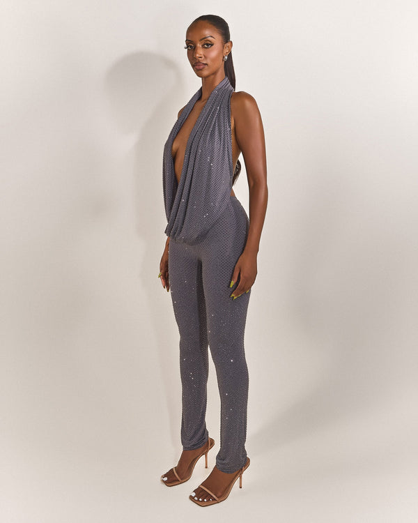 The Leia Top in Charcoal Hotfix