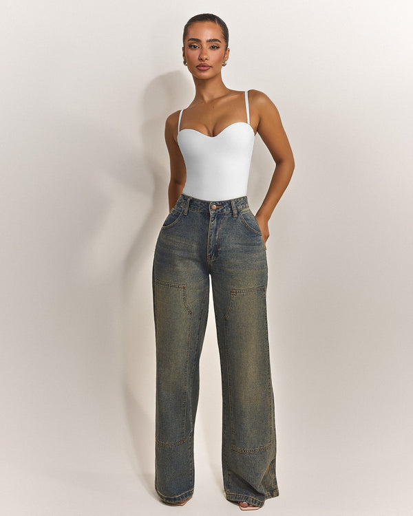 The Sculpt Bodysuit in White