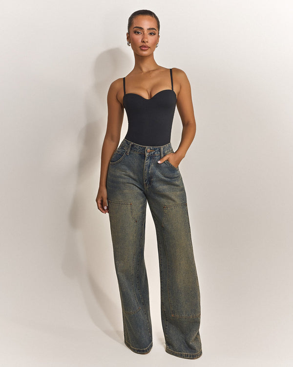 The Sculpt Bodysuit in Black