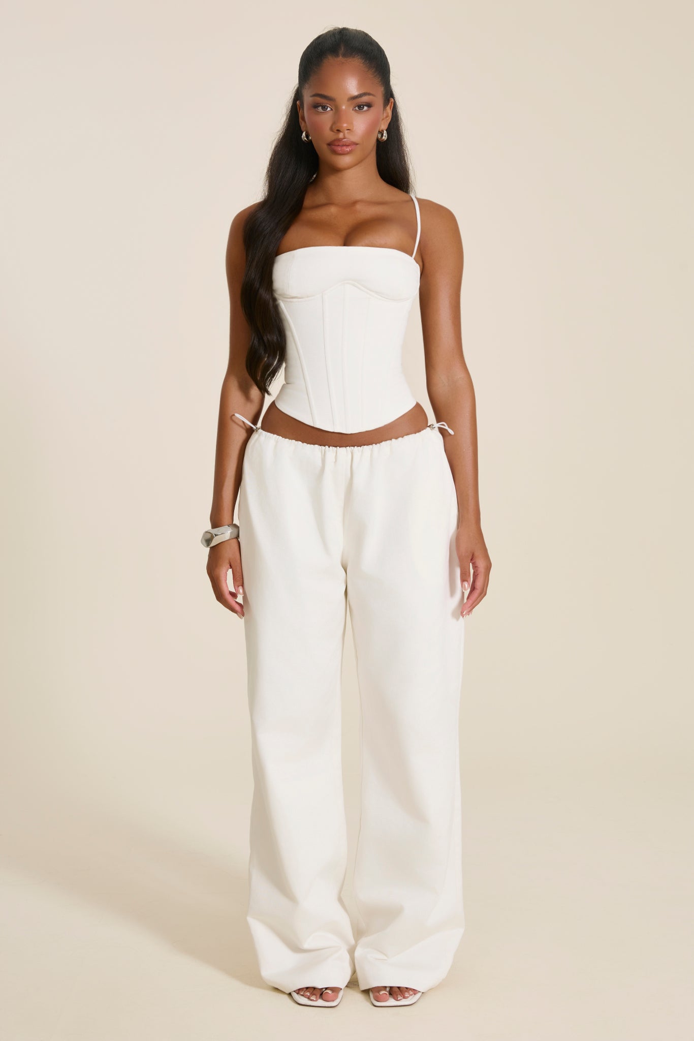 The Hourglass Corset Top in Stone | Mars The Label | Express